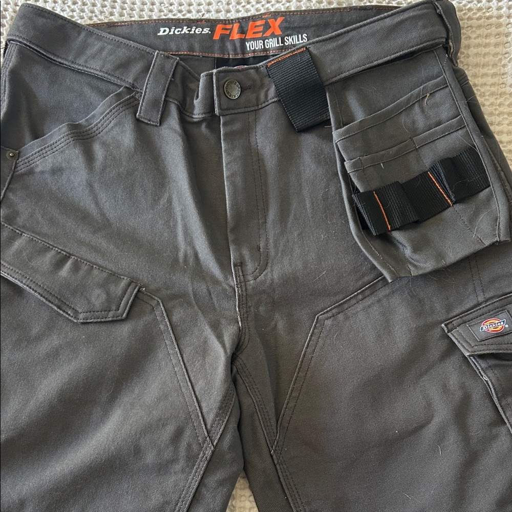 Dickies FLEX Men's Charcoal Gray Cargo Work Pants